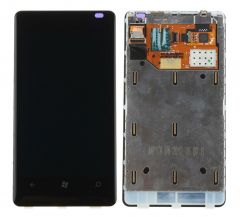 Nokia Lumia 800 LCD Black With Frame OEM - 5508040145326