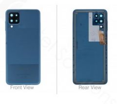 Genuine Samsung Galaxy A12 (SM-A125) Blue Back / Battery Cover - GH82-24487C