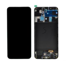 Genuine Samsung Galaxy A20 (SM-A205F) lcd and touchpad in black - Part no: GH82-19571A