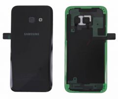 Genuine Samsung Galaxy A3 2017 A320 Black Glass Rear Battery Cover - GH82-13636A