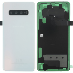 Official Samsung Galaxy S10+ G975 Prism White Battery Cover - GH82-18406F