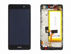 Official Huawei P8 Lite ALE-L21 Black LCD Screen & Digitizer with Battery - 02351LLB