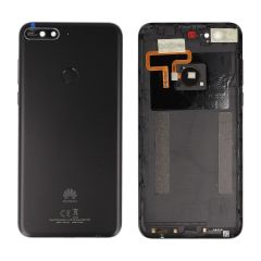 Genuine Huawei Y7 2018 London-L01 Black Rear / Battery Cover with Fingerprint Sensor - 97070TPS