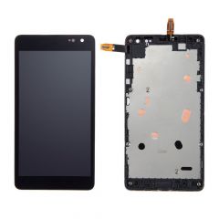Nokia Lumia 535 LCD Black With Frame  OEM - 5508010543521