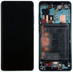 Official Huawei P30 Pro Aurora Blue LCD Screen & Digitizer with Battery - 02352PGE