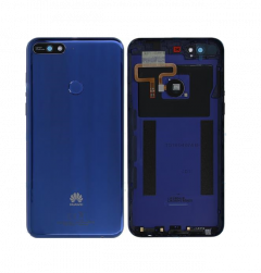 Genuine Huawei Y7 2018 London-L01 Blue Rear / Battery Cover with Fingerprint Sensor - 97070TPV