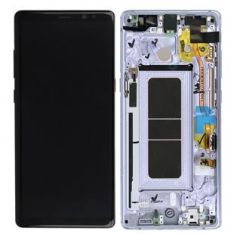 Genuine Samsung Galaxy Note 8 (N950) lcd with frame and touchpad in Grey/Violet - Part no: GH97-21065C / GH97-21066C