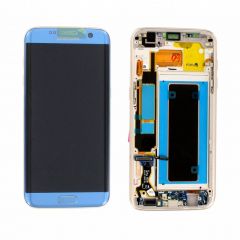 Genuine Samsung Galaxy S7 Edge G935 Coral Blue LCD Screen & Digitizer Complete - GH97-18533G