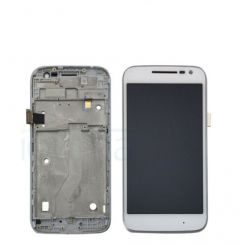 Motorola Moto G4 LCD White With Frame OEM - 5507013134523