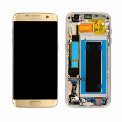 Genuine Samsung Galaxy S7 Edge G935 Gold LCD Screen & Digitizer Complete - GH97-18533C