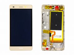 Official Huawei LCD Display Module P8 Lite (ALE-L21), Gold, 02350YKE
