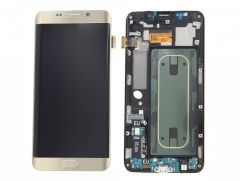 Genuine Samsung Galaxy S6 Edge+ G928F Gold LCD Screen & Digitizer Inc Home Key, Charger Port & Headphone Jack - GH97-17819A