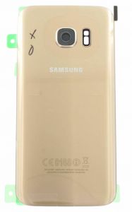 Genuine Samsung Galaxy S7 G930 Gold Battery Cover & Adhesive - GH82-11384C