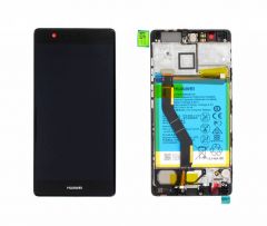Official Huawei P9 Plus Grey LCD Screen & Digitizer with Battery - 02350SUS