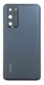 Huawei P40 Black Battery Cover with Adhesive OEM - 402025884