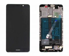 Official Huawei Mate 9 Black LCD Screen & Digitizer with Battery - 02351CNU