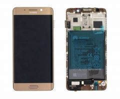 Genuine Huawei Mate 9 Pro (LON-L29) LCD Display Module Gold with Battery - 02351CQV