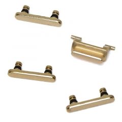 iPhone 7 / 8 Buttons Set With Rubber Spacers Gold OEM - 3348281216