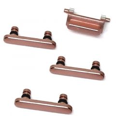 iPhone 7 / 8 Buttons Set With Rubber Spacers Rose Gold OEM - 6746620424