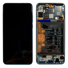 Official Huawei P30 Lite Peacock Blue LCD Screen & Digitizer with Battery - 02352RQA
