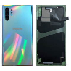 Official Samsung Galaxy Note 10+ SM-N975 Aura Glow / Silver Battery Cover with Adhesive - GH82-20588C