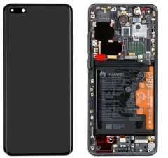 Genuine Huawei P40 Pro Black LCD Display / Screen + Touch + Battery Assembly - Part no: 02353PJG