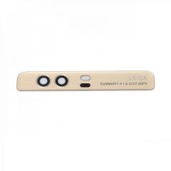 Huawei P9 Gold Dual Camera Lens Glass Cover With Adhesive OEM -  