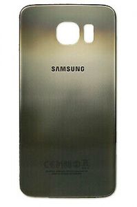 Genuine Samsung Galaxy S6 G920F Gold Glass Rear Battery Cover with Adhesive - GH82-09548C