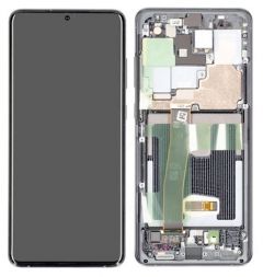 Genuine Samsung Galaxy S20 Ultra (G988) Cosmic Grey Complete LCD Without Front Camera - Part no: GH82 -22327B /GH82-22271B / GH82-26032B