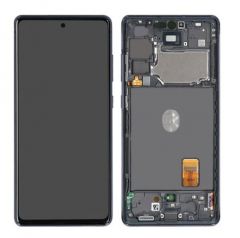 Genuine Samsung Galaxy S20 FE 5G (SM-G781) Complete lcd with frame in Cloud Navy - Part no: GH82-24215A GH82-24214A
