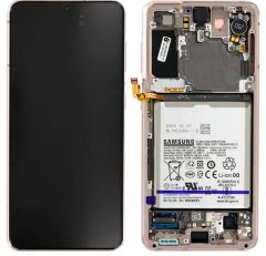 Official Samsung Galaxy S21 5G SM-G991 Phantom Pink LCD Screen & Digitizer - GH82-24716D