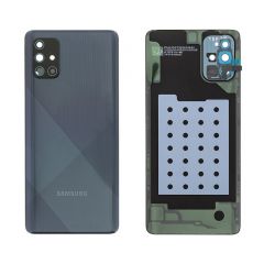 Genuine Samsung Galaxy A71 SM-A715 Black Battery Cover with Adhesive - GH82-22112A