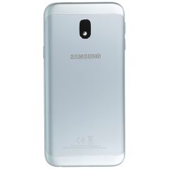 Samsung Galaxy J3 2017 SM-J330 Silver/Blue Battery Cover OEM - 5502121024559