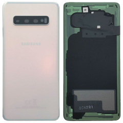 Official Samsung Galaxy S10 G973 - Replacement Prism White Battery Cover (No Adhesive) - GH82-18378F