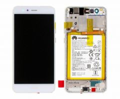 Genuine Huawei P10 Lite Warsaw-L21 White LCD Screen & Digitizer with Battery 3000mAh - 02351FSC