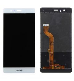 Huawei P9 LCD Touch Screen Assembly-White/Silver OEM - 5516001223598