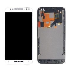 Motorola Moto X Style LCD White With Frame OEM - 5507002234227