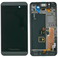Blackberry Z10 4G LCD Black With Frame OEM - 5514000612367